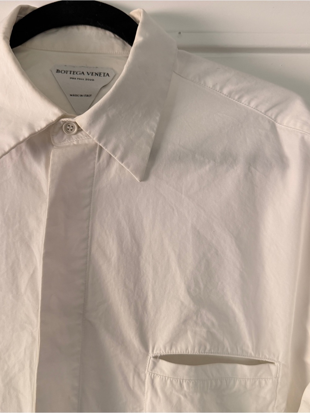 Bottega Veneta White Minimalist Dress Shirt